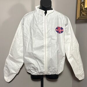 Yankz Sport Shell VINTAGE Large White Full Zip Jacket
